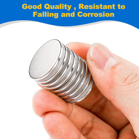 LOVIMAG 9Pack Super Strong Magnets with Double-Sided Adhesive, Powerful Rare Earth Disc Magnets for Craft, DIY, Office