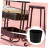 GLEAVI Hanging Bucket Storage Basket Beauty Supply Organizer Rolling Cart Hanging Cups Small Wire Basket Space-saving