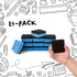 RNKP Mini Dry Erase Erasers, 24 Pack Magnetic Whiteboard Erasers for Kids and Classroom Supplies (2 x 2 Inch) Blue