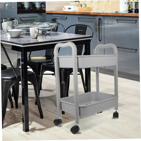 Luxshiny Rolling Utility Cart with Multi-Tier Design for Bathroom and Office Use