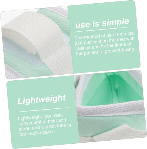 2Pcs Arm Support Strap for Patient Safety Adjustable Wrist Support Belt for Hospital Use and Bedridden Patients Sturdy