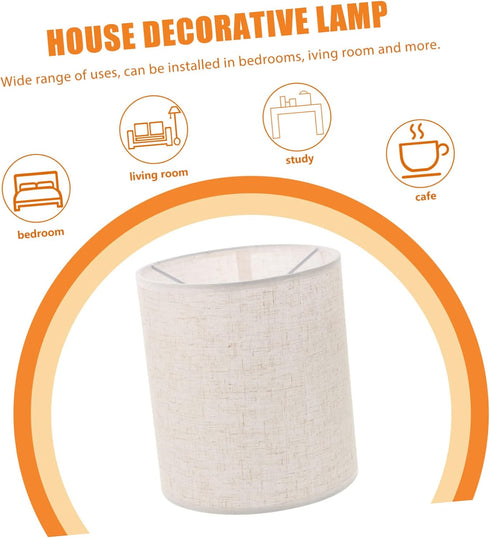 Bulbs DOITOOL Linen Lamp Shade Replacement for Light Cover for Floor and Desk Lamps Easy Install Warm Atmosphere