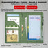 LINTRU Oversized Server Book, Expandable & Zipper Pockets Server Books for Waitress, Double Reinforced & Wear-Resistant