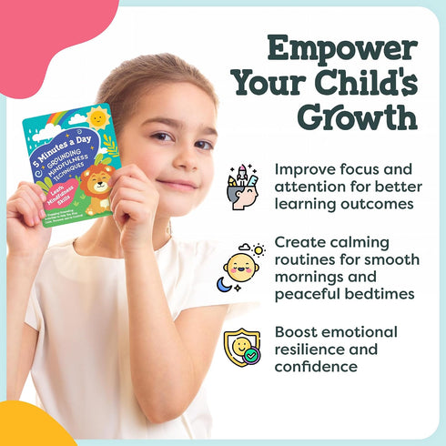 Mindfulness Cards for Kids - Social Emotional Learning Tools, Coping Skills, Self-Regulation Flash Cards, Therapy