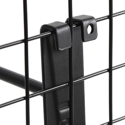 40 Pack Gridwall Hooks - 4 Inch Metal Slat Wall Hanging Display Hooks for Organization, Black Gridwall Accessories