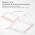 14 Inch White Pizza Boxes 25 Pack | Strong Corrugated Cardboard | USA Made Bulk Large Foldable Takeout Containers