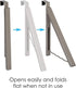 HOLDN’ STORAGE Over The Door Hanger, Single Foldable Rack Organizer for Coats, Clothes & Towels, Satin Nickel