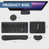 ABRONDA Set Office Ergonomic Memory Foam Computer Mouse and Keyboard Wrist Rest pad Support Carpal Tunnel, Wrist Rest