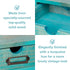 Turquoise 2-Tier Drawer Unit, European Country Style Desk Organizer Box with Label Holder for Countertop