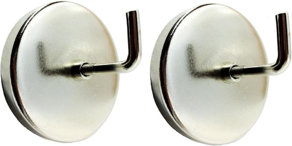 ROK Tools 3 Inch Magnetic Hooks - Heavy Duty Industrial Strength, Pack of 2