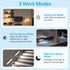 Indoor,3Color Dimmable Closet Counter 2Pack Under Cabinet Lighting Wireless,Rechargeable Motion Sensor Light Light