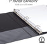 Samsill Economy 1 Inch 3 Ring Binder, Made in The USA, Round Ring Binder, Customizable Cover, Black