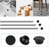 10 Pcs 10mm Rubber Hole Plug, Black Silicone Round Snap-in Type Locking Furniture Hole Plug Protective Cover