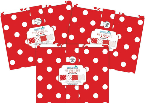 Barker Creek Red & White Dot File Folders, Set of 36, Multi-Design, Letter Size, 1/3 Cut Tabs, Office Supplies