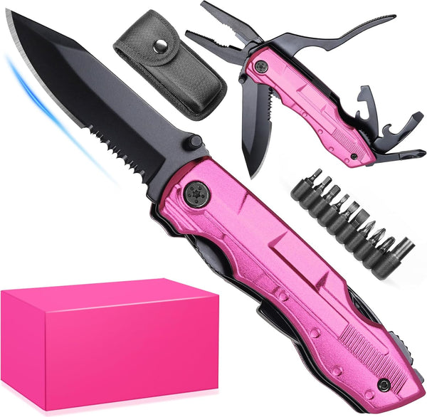 Christmas Gifts for Women - Multitool Knife for Wife, Mom, Girlfriend - Stocking Stuffers and Birthday Gifts