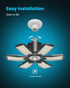 200W 20000LM, Setting 6500K Bulb Motion Sensor Garage Light Deformable LED Sensing Shop Lighting with Timer - Bright