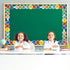Whaline 32.8ft Cartoon Outer Space Bulletin Board Borders Die-Cut Rolled Trim for Classroom Office Chalkboard Decoration