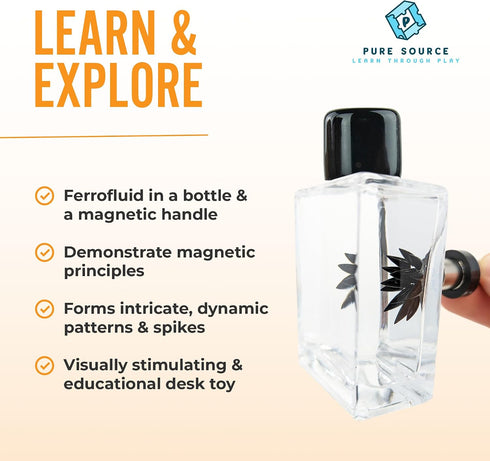Ferrofluid Magnetic Display Science Education Magnetism Kit Interactive Liquid Metal Physics Demonstration Executive