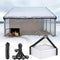 generic Heavy-Duty Clear Tarp for Chicken Coop 6x27 FT All-Weather Waterproof PVC Cover