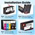Miss Deer 4 Pack 711XL Ink Cartridges High Yield Compatible Replacement for HP Designjet Printers