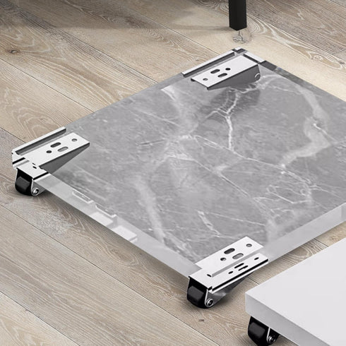 Cloudpower Black(1.25 inches) Swivel Gate Caster Wheels TPE Rubber Furniture Casters on Hardwood Tiles Vinyl Marble