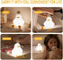 Dimming,The 3 Sitting Duck Light With Warm Color Little Flower Rechargeable Touch Lamp Is Levels Brightness