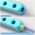 TAILONZ PNEUMATIC 1/4" Blue 6 Way 9 Port Pneumatic Shunt Aluminum Block Air Distribution Block