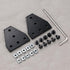 6Sets 2020 Corner Bracket Connectors 5 Hole T Shape Joint Plates for 2020 Series 6mm Slot Aluminum Extrusion