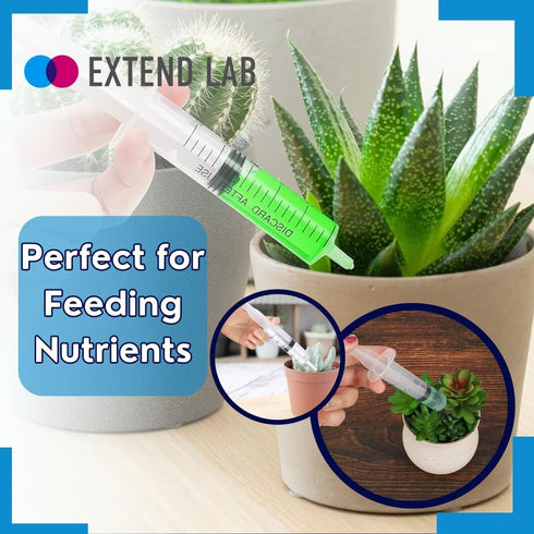 10ml/cc Plastic Syringe - Individually Sealed Measuring Syringe - Ideal for Scientific Labs & Pet Feeding - Luer Slip Tip for Refilling & Measuring Liquids & No Needle Included - Pack of 10