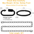 Rkoyes 6 72 Inches Feet Industrial Black Light Fixture Chain, Long, Metal Chain for Hanging Plants with Detachable