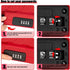 XXL Large Outdoor Waterproof Security Lock Box, Shockproof Travel Safe with Removable Wire Rope, 4-Digit Combination