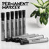 cloudriver Permanent Markers, 96 Count Black Permanent Marker Bulk Set, Chisel Tip, Quick Drying Ink