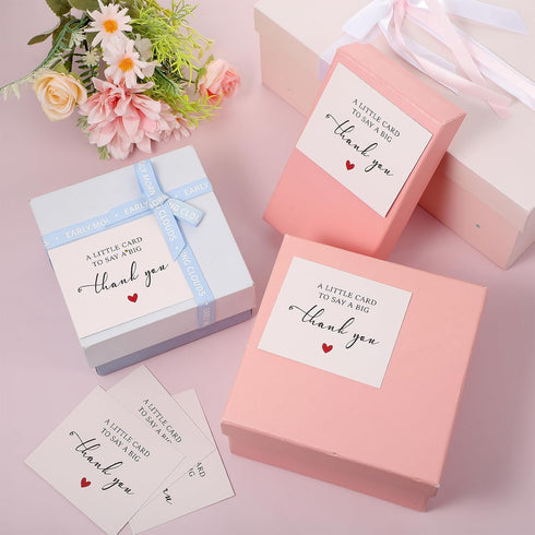 Styquenzer 50 Occasions-3.4 3inch Pcs Mini Thank You Cards, Blank Thank-You Cards Thank You Notes Small Bulk