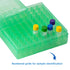 2in 81 Well PP Cryogenic Boxes, Microtube Storage Box, Tube Laboratory Storage Freezer Boxes, 5 Pcs/Pack