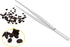 10 Inch Stainless Steel Tweezers with Straight Round Blunt Serrated Tip, Multipurpose Daily Garden Home Tool