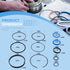 Hydraulic Log Splitter Cylinder Rebuild Seal Kit for 4.0" Bore x 1.75" Rod Cylinder, Precision Made
