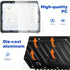 100W 15000lm 5000K IP65 2 Pack AC100-120V Flood Lights Outdoor, Bright LED Work Light with Plug, Daylight White Outdoor
