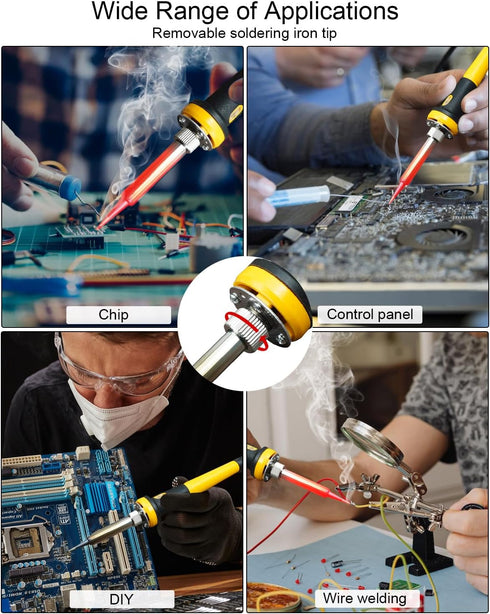 Soldering Iron Station for Dewalt 20V/18V Batteries, Portable Cordless Tool for DIY Appliance Repair