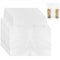 Cheardia 250 Pack Handle Drinking Poly Bags, Portable 2 Cup Plastic Packaging