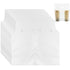 Cheardia 250 Pack Handle Drinking Poly Bags, Portable 2 Cup Plastic Packaging