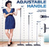 50'' 180 DSV Standard Grout Scrub Brush with Long Handle, Tile Grout Scrubber, V-Shape Crevice Cleaning Brush for Hard