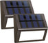 Glow2 Luminara Solar Step Lights - Weatherproof Outdoor Stair Lighting, Solar-Powered Deck Lights for Patio, Garden