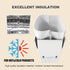 ZINPAKIN 7x6x10 Frozen 8 Pack Packaging Insulated Shipping Boxes for for Food, Perishable Shipping Cooler Styrofoam