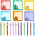 Jiytivity 24 Pcs Laboratory Week Appreciation Gift Set Include 12 Ballpoint Pens 12