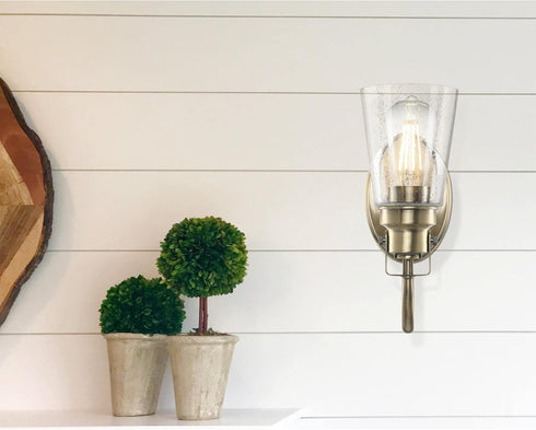 Westinghouse 4518700 6.5 Watt (60 Watt Equivalent) ST15 Dimmable Clear Filament LED Light Bulb, Medium Base (6-Pack) by Westinghouse