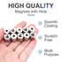 MIKEDE 50Pcs Strong Neodymium Magnets, Small Round Magnets with Hole for Locker, Tool Storage, and Crafts
