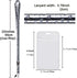 YOUOWO 5 Pack Black & White Cruise Lanyards with Vertical ID Badge Holder for Office, Waterproof ID Card
