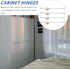4pcs Set, KALLORY Kitchen Cabinet Hinges Drop Leaf Support Rod Iron Cupboard Door Lift-up Hinges for Flap Doors