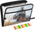 Kcldeci 13 Pocket Expanding File Folder, Steam Locomotive Train Accordion Document Organizer with Zipper Closure