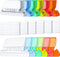 Jovitec Hanging File Tabs and Inserts | 60 Sets Plastic Tabs for Organizing Hanging Files, 2 Inch, Clear